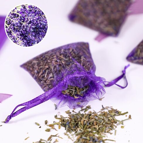 أكياس اللافندر، أكياس اللافندر المعطرة المجففة للأدراج وخزانة الملابس، أكياس عطرية للأدراج والخزائن، 20 عبوة من العطور المنزلية طويلة الأمد in Kuwait