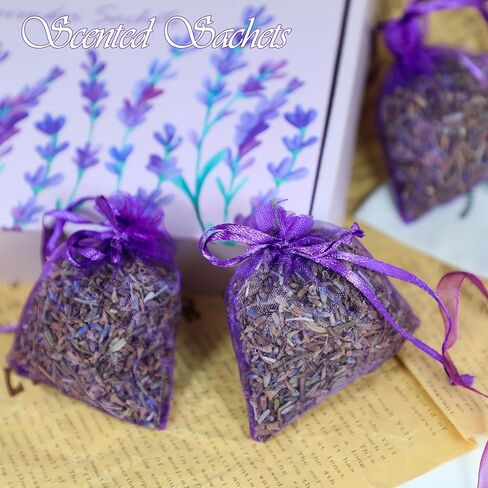 أكياس اللافندر، أكياس اللافندر المعطرة المجففة للأدراج وخزانة الملابس، أكياس عطرية للأدراج والخزائن، 20 عبوة من العطور المنزلية طويلة الأمد in Kuwait