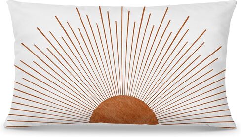Nogrit Boho Pillows Covers Boho Sun 12x20 Pillow Cover Boho Pillows Covers for Bed,Boho Couch Pillows Cover, Boho Sun Decor for Home Bedroom,Bed Throw Pillows Cover(Brown) in Kuwait