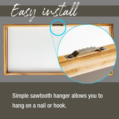 لافتة صلاة قبل الوجبات مع إطار لديكور المنزل - باركنا يا رب ديكور مزرعة ريفي خشبي مخصص (8 × 17 بوصة) in Kuwait