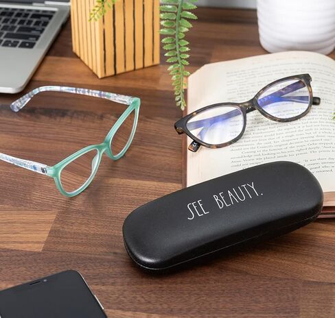 نظارات قراءة Rae Dunn "MARIE Blue Light Blocking - عبوتان مع حافظة صلبة بخط مميز من SEE BEAUTY in Kuwait