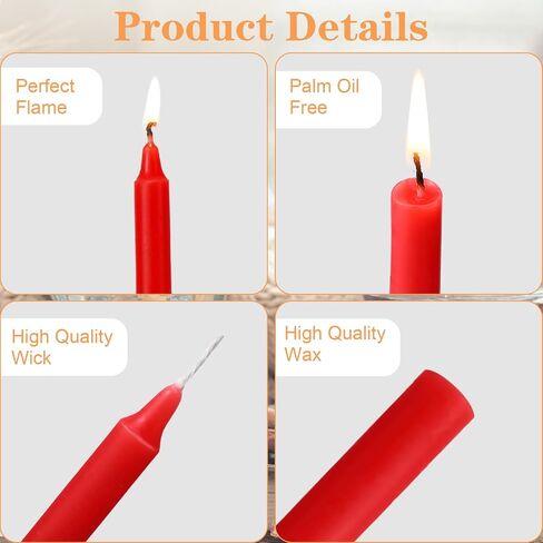 MTLEE 300 Pack 4'' Chime and Spell Candles Dripless Candle for Casting Chimes, Spells, Rituals, Healing, Magical Work, and Wax Play (Assorted Colors) in Saudi Arabia