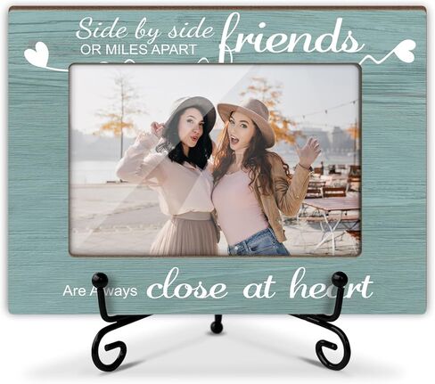 إطار صور توأم، إطار صور خشبي مع حامل، هدايا توأم للأطفال، هدايا توأم للأم والأخت بيستي، ديكور مكتب المنزل إطار صور على الطاولة -xk36 in Kuwait