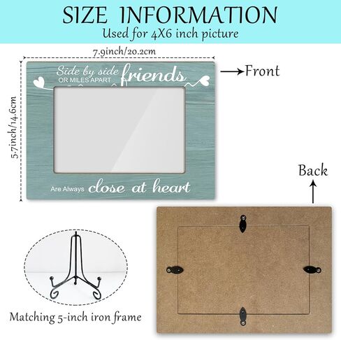 إطار صور توأم، إطار صور خشبي مع حامل، هدايا توأم للأطفال، هدايا توأم للأم والأخت بيستي، ديكور مكتب المنزل إطار صور على الطاولة -xk36 in Kuwait