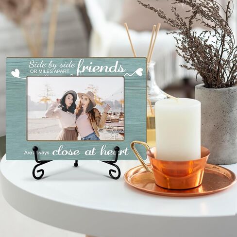 إطار صور توأم، إطار صور خشبي مع حامل، هدايا توأم للأطفال، هدايا توأم للأم والأخت بيستي، ديكور مكتب المنزل إطار صور على الطاولة -xk36 in Kuwait