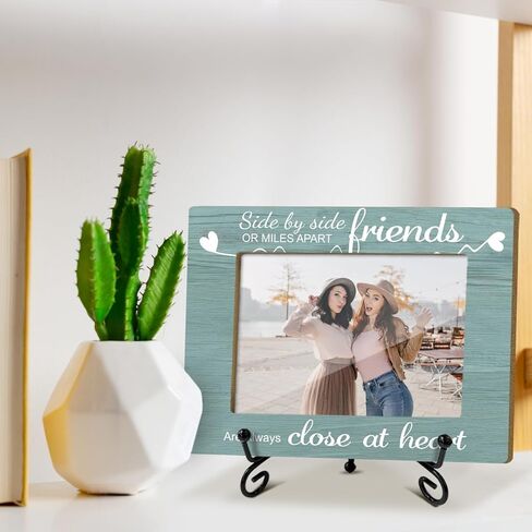 إطار صور توأم، إطار صور خشبي مع حامل، هدايا توأم للأطفال، هدايا توأم للأم والأخت بيستي، ديكور مكتب المنزل إطار صور على الطاولة -xk36 in Kuwait