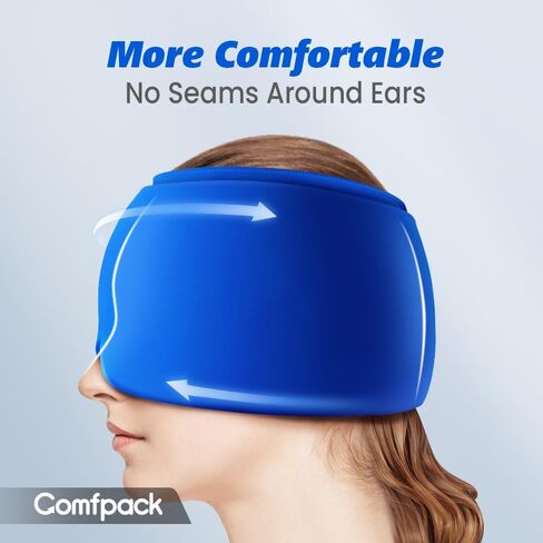 Migraine Headache Relief Cap, Hot & Cold Compression Gel Head Wrap Ungraded Odorless Gel Hat, Ice Pack Mask, Migraine Tension & Stress Relief Hat, Stay Cold Longer in Saudi Arabia