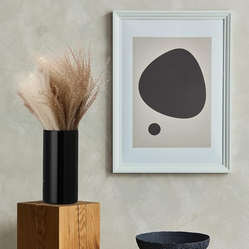 مزهريات زجاجية أسطوانية سوداء مزهرية زهور زجاجية (الارتفاع: 6 بوصة 8 بوصة 12 بوصة؛ العمق: 4 بوصة) مزهرية زجاجية طويلة على شكل إعصار عائمة حامل شموع حديث للمنزل وحفلات الزفاف الرسمية وحفلات العشاء المركزية (3 قطع) in Kuwait