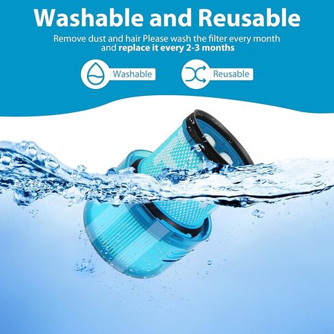 3Pack V11 Vacuum Filters Replacement for Dyson V11 Animal, V11 Torque Drive,V11 Extra, V15 Detect Cordless Vacuum Cleaner Filter,For Dyson V15s Detect Submarine, Compare to Part # 970013-02 in Kuwait