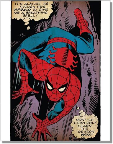 لافتة حائط من القصدير Spider Man من Desperate Enterprises - ديكور حائط معدني عتيق حنين - صُنع في الولايات المتحدة الأمريكية in Kuwait