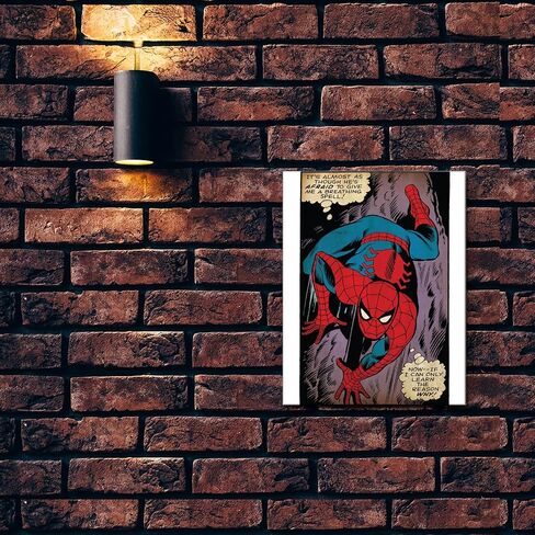 لافتة حائط من القصدير Spider Man من Desperate Enterprises - ديكور حائط معدني عتيق حنين - صُنع في الولايات المتحدة الأمريكية in Kuwait