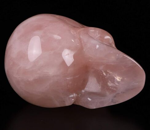 2.0" Rose Quartz Carved Crystal Skull, Hand Carved Gemstone Fine Art Sculpture, Healing Stone Statue.1266 in Saudi Arabia