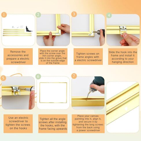 Gisafai 2 Pack Floating Frame for 36x48 Canvas Paintings Prints DIY Metal Floater Frame for Portrait Landscape Oil Paintings Canvas Frame Float Frame Canvas Picture Frame for Home Office Wall Decor in Saudi Arabia