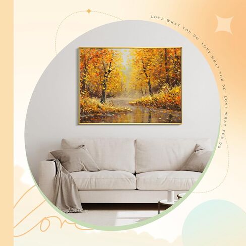 Gisafai 2 Pack Floating Frame for 36x48 Canvas Paintings Prints DIY Metal Floater Frame for Portrait Landscape Oil Paintings Canvas Frame Float Frame Canvas Picture Frame for Home Office Wall Decor in Saudi Arabia