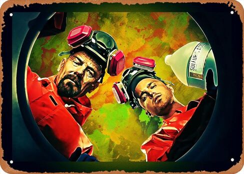 Ysirseu Vintage Breaking Bad Movie 8" X 12" لافتة معدنية لديكور الحائط القديم in Kuwait