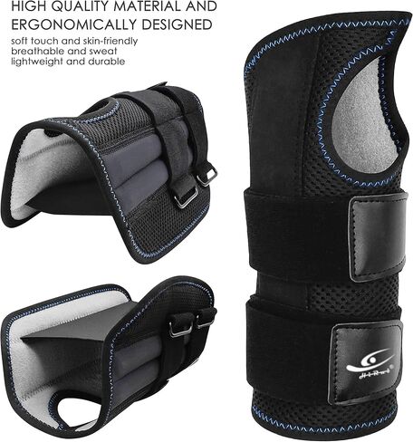 HiRui Wrist Brace for Carpal Tunnel Arthritis, Wrist Support with Splints Compression Hand Support for Tendonitis Sprain, Fits Day&Night Sleep Support, Adjustable (Medium, Right Hand (Pack of 1)) in Saudi Arabia