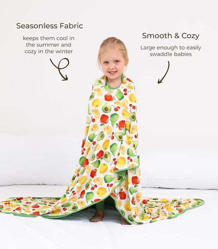 Premium Baby Blankets, Soft Viscose from Bamboo Blanket for Boys and Girls, Nursery Crib Bedding Quilt for Newborn and Toddler, Cooling for Hot Sleepers 50'' x 50'' Shark in Saudi Arabia