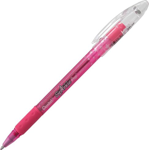 Pentel Sparkle Pop Metallic Gel Pen, (1.0mm) Bold Line, Black/Red Ink, Box of Pens (K91-DA) in Saudi Arabia