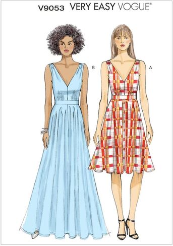 Vogue Patterns V9053 Misses' Dress Sewing Template, A5 (6-8-10-12-14) in Saudi Arabia