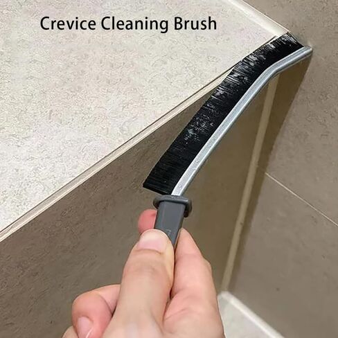 فرشاة تنظيف الفجوات ذات الشعيرات الصلبة، أداة فرشاة تنظيف الشقوق، فرشاة تنظيف فجوات الحمام المنزلية الصغيرة للمطابخ وأخدود النوافذ والبلاط (4 عبوات) in Kuwait