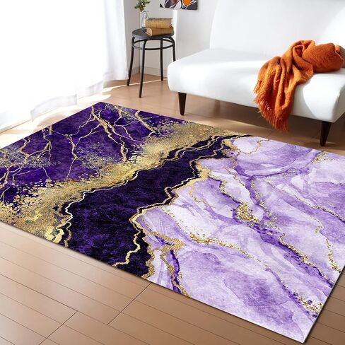 Area Rug, Black Gold Purple Marble Area Rug, Living Room Rugs, Area Rugs for Bedroom Decor&Living Room Decor, Carpet 3x5ft Bedroom Rug, Rugs for Living Room in Saudi Arabia