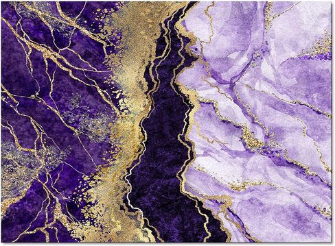 Area Rug, Black Gold Purple Marble Area Rug, Living Room Rugs, Area Rugs for Bedroom Decor&Living Room Decor, Carpet 3x5ft Bedroom Rug, Rugs for Living Room in Saudi Arabia