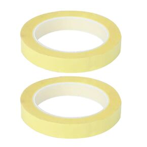 0.6in x 216.5ft Transparent PET Film Tape 2pcs Yellow Insulation Adhesive Tape 5KV High Voltage Resistance for Transformer Motor Capacitor
