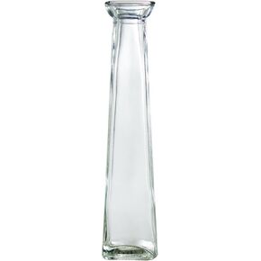 Clear-Glass Bud Vase, 11" tall NEW
