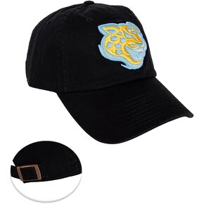 Desert Cactus Southern University Baseball Hat SU Jaguars Brimmed Embroirderd Hats Cap Adjustable Cloth Strap Adult (Style F) Black