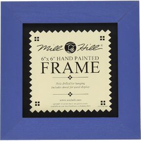 Mill Hill Wooden Frame, Matte Periwinkle, 6 x 6