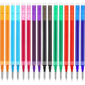 Erasable Pen Refills 0.7 Mm 8 Assorted Colors Erasable Pens Refill Gel Ink Refills Medium Fine Point Erasable Pens Refill Compatible with Retractable Click Pens Perfect for Writing Planner (8)