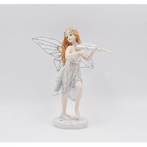 Comfy Hour Butterfly Fairy Playing Violin Figurine, Collectible for Home Decoration, Fairyland Collection