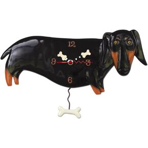 Allen Designs Dachshund Otis Pendulum Clock