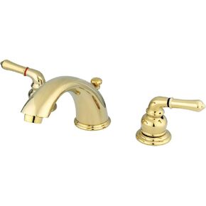 Kingston Brass GKB964 Magellan 8-Inch Widespread Lavatory Faucet with Retail Pop-Up, 5-3/4 inch in Spout Reach, Chrome/Polished,Bronze