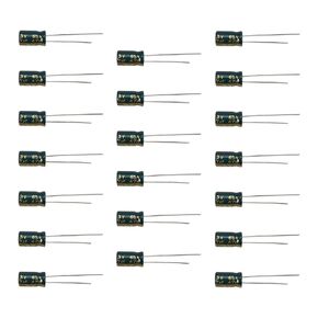 Heyiarbeit 80 Pcs 47uF 63V Aluminum Electrolytic Capacitor 6.3 x 12mm, Green Radial Leads Capacitors for Audio-Video Project Electronic Repair Part