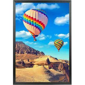 Mxtallup 13x20 Picture Frame Solid Wood 13x20 Poster Frame for Wall 13x20 Photo Frames Family Black (T22B1320)