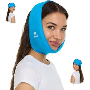 Premium Solid Gel Hot Cold Jaw and Forehead Ice Pack by FOMI Care | Flexible Wrap for TMJ, Wisdom Teeth, Oral and Facial Surgery, Dental Implants, Migraine, Headache, Chin and Tooth Pain | Adjustable
