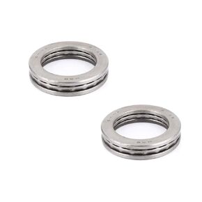 XMHF Bearing 51109 Thrust Ball Bearing Extra Light Series Single Direction Flat Seat Steel Cage 65mm x 45mm x 14mm 2PCS