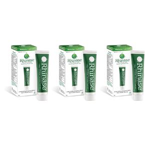 Rhinase Saline Nasal Gel 3 Pack - 1 oz Each - Allergy - Nosebleed - Low Humidity. Great Way to Prevent nosebleeds Caused by Nasal Dryness