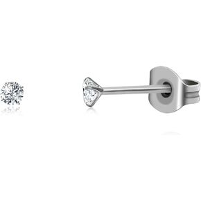 TGNEL Pure Titanium Earrings | Cubic Zirconia Hypoallergenic Earrings | Unique CZ Irregular Earrings for Women Sensitive Ears in Kuwait