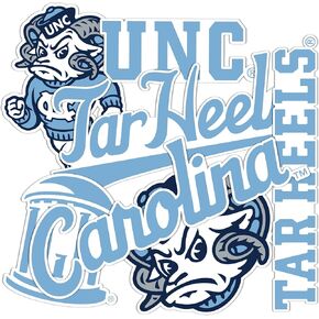Desert Cactus University of North Carolina Sticker UNC Tar Heels Chapel Hill Vinyl Decals Laptop Water Bottle Car T2 (Type 2-2)