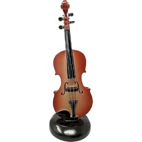 BANBERRY DESIGNS Violin Figurine on Base - Handcrafted Statue with Intricate Detailing for Violin Lovers - 7.5" H x 2.5" W