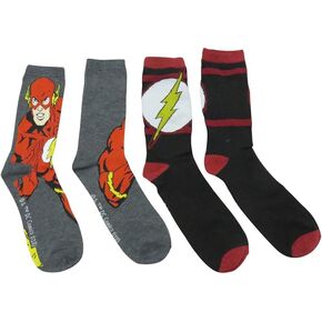 جوارب Hyp The Flash DC Comics للرجال بشعار الجري كاجوال مكونة من قطعتين in Kuwait
