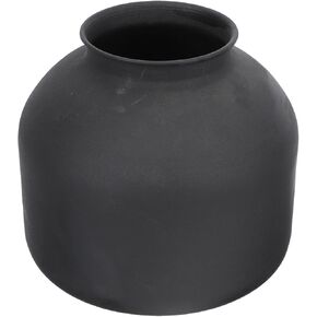 Amosfun Iron Flower Pot 7 Inch Metal Plant Planters Home Decor Vase Desktop Ornament Unique Office Flower Arrangement Container