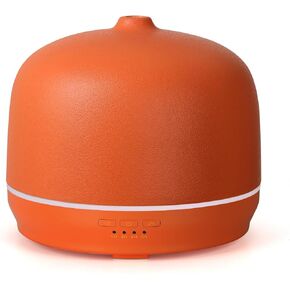 Ceramic Essential Oil Diffusers for Home Large Room, 500ml Aromatherapy Scent Air Diffuser Bedroom Ultrasonic Aroma Defusers with Timed -Orange