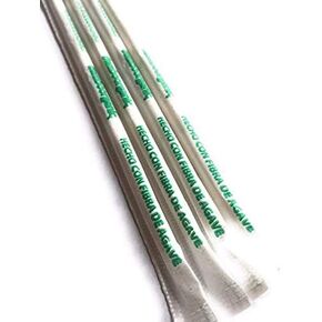 200 Pack Agave Fiber Straws Bio Preferred, Eco-friendly, Alternative to Plastic Straws & Paper Straws, Plant based