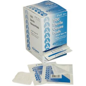 Pac-Kit by First Aid Only 3-102 Gauze Pad, 2" Length x 2" Width (Box of 100)