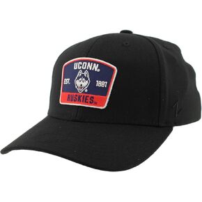 ZHATS Men's Standard NCAA Officially Licensed Fitted Hat ZH Patch Switchback Black