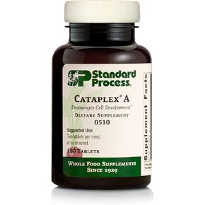Standard Process Cataplex A - Antioxidant Supplement for Eye Health and Antioxidant Activity with Vitamin A, Magnesium Citrate, Sunflower Lecithin, Oat Flour, Wheat Germ, Ascorbic Acid - 180 Tablets