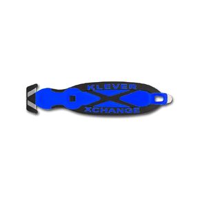 Klever X-Change, KCJ-XC-B, Safety Cutter, 6-1/2 in., Black/Blue